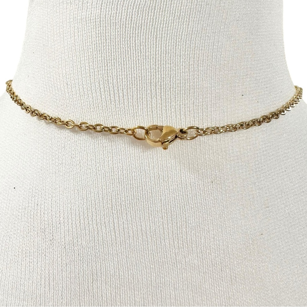 Authentic Louis Vuitton #300 Lock & Key Set on a 18K Gold Plated Chain Necklace - Picture 9 of 11